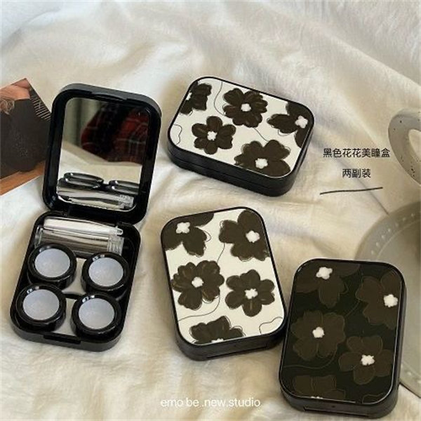 【暗黑玫瑰高級個性】隱眼盒 水盒子兩副裝SH57