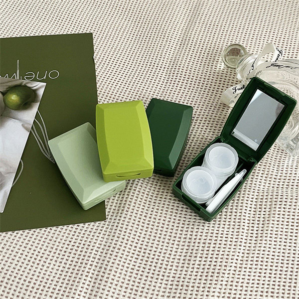 【森系高顏值綠色】隱眼盒 水盒子單副裝SH49