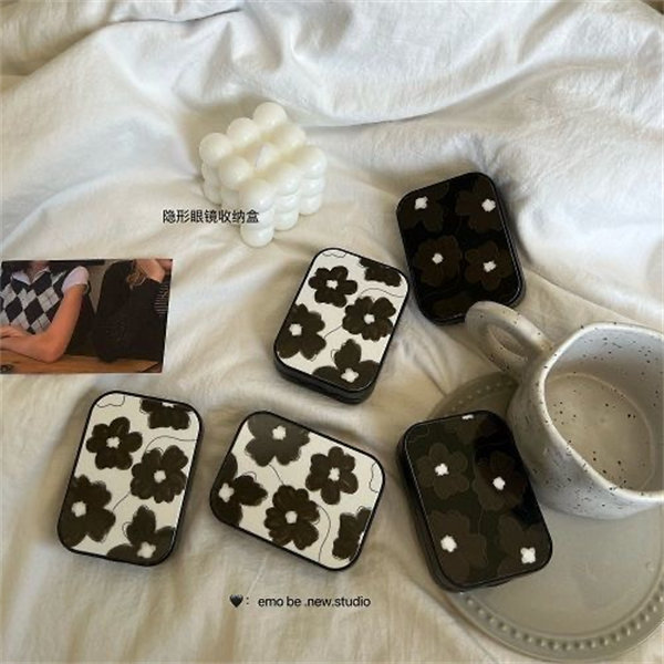 【暗黑玫瑰高級個性】隱眼盒 水盒子兩副裝SH57