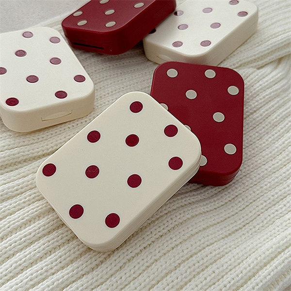 【個性波點清新可愛】隱眼盒 水盒子兩副裝SH59