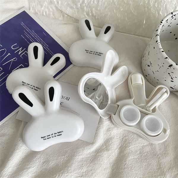 【兔兔耳朵可愛】隱眼盒 水盒子單副裝SH33