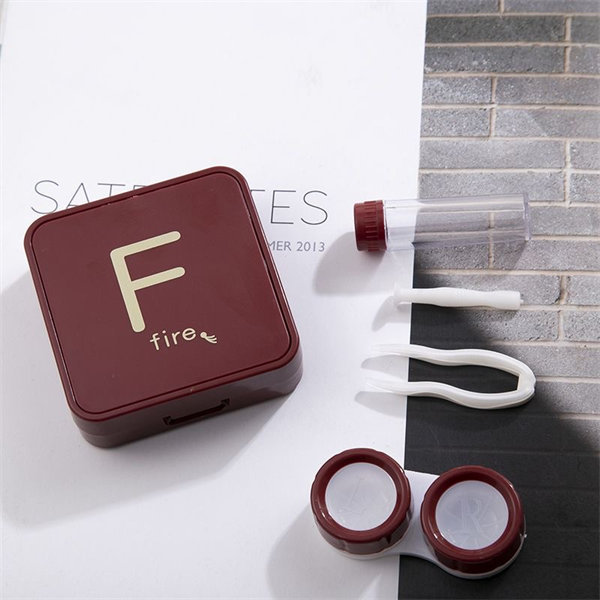 【字母簡約款】隱眼盒 水盒子單副裝SH40