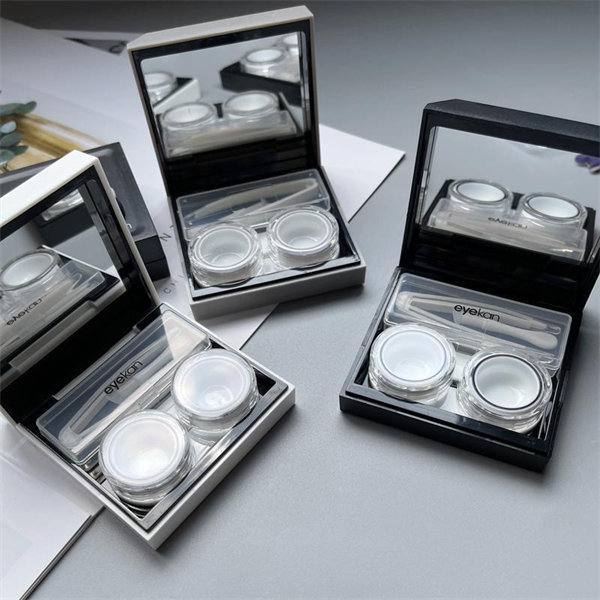 【異瞳貓咪簡約】隱眼盒 水盒子單副裝SH42