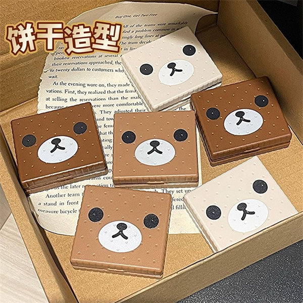 【高顏值可愛小熊】隱眼盒 水盒子單副裝SH48