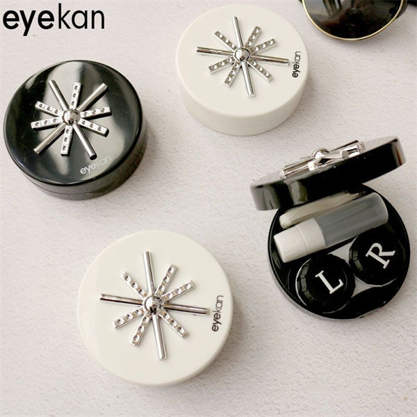 【圓形簡約輕奢】隱眼盒 水盒子兩副裝SH44