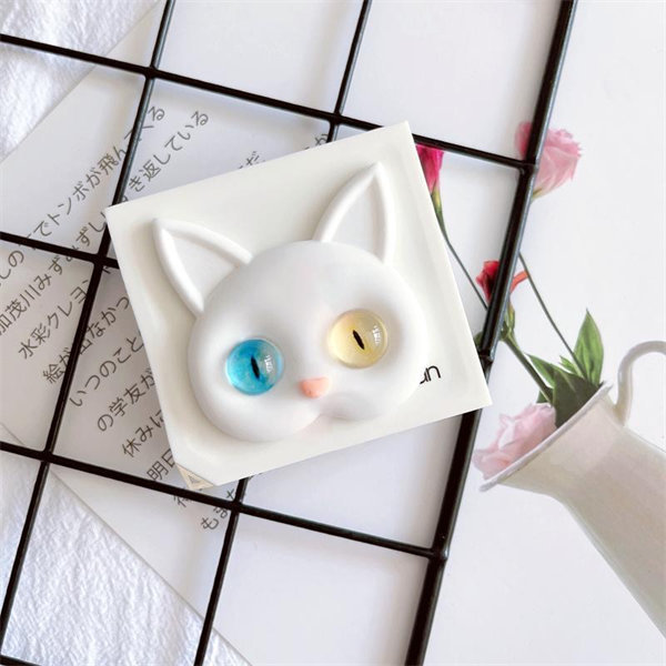 【異瞳貓咪簡約】隱眼盒 水盒子單副裝SH42