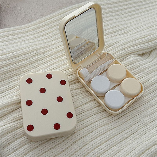【個性波點清新可愛】隱眼盒 水盒子兩副裝SH59