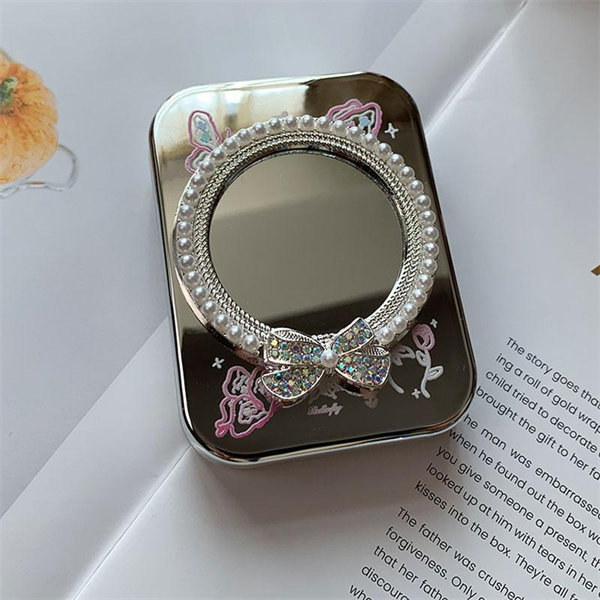 【高級珍珠蝴蝶結】隱眼盒 水盒子兩副裝SH52