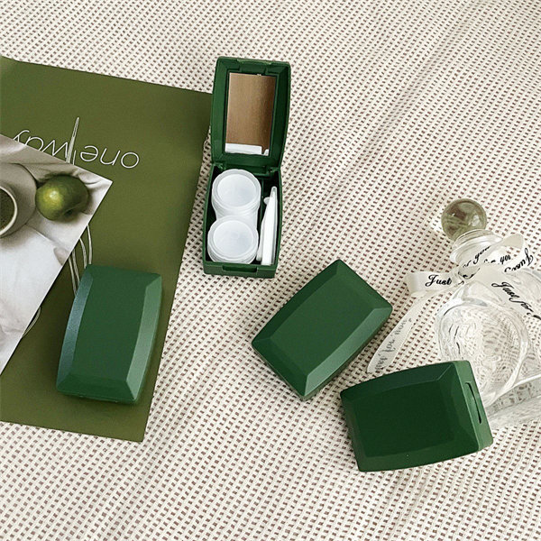 【森系高顏值綠色】隱眼盒 水盒子單副裝SH49