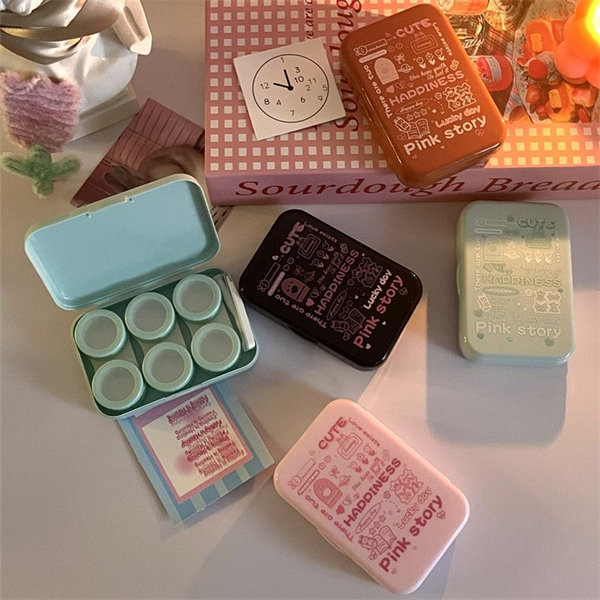 【ins字母風】隱眼盒 水盒子三副裝SH47