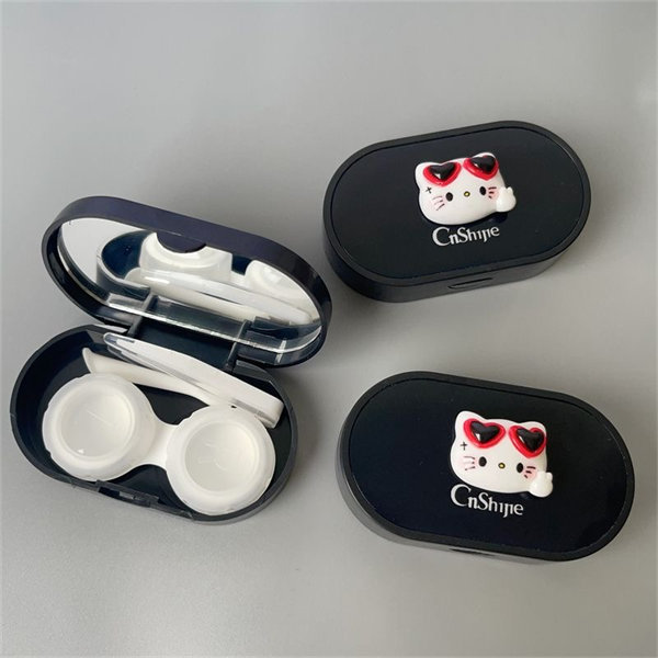 【高級ins風kt貓】隱眼盒 水盒子單副裝SH56