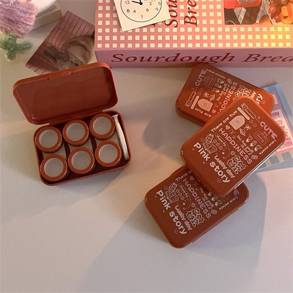 【ins字母風】隱眼盒 水盒子三副裝SH47