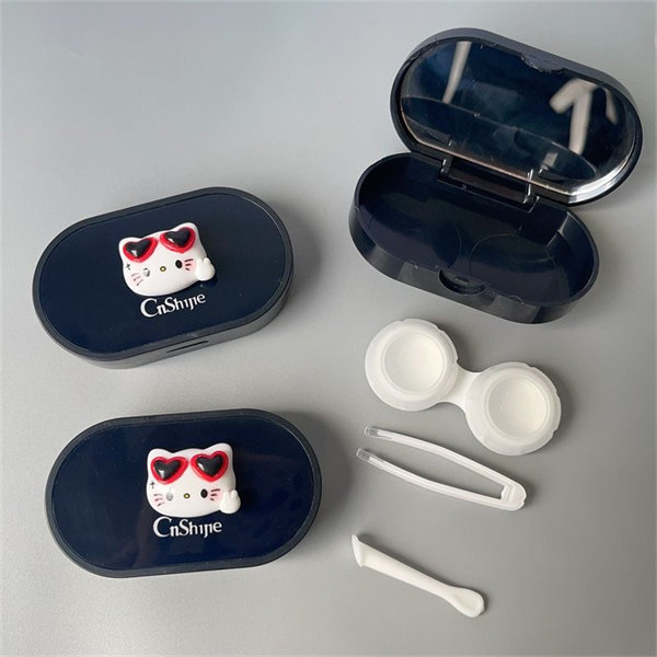 【高級ins風kt貓】隱眼盒 水盒子單副裝SH56