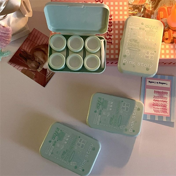 【ins字母風】隱眼盒 水盒子三副裝SH47