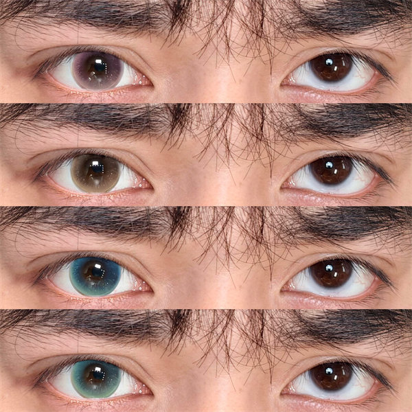 【2101】月拋 PINK/BROWN/BLUE/GREEN 粉/棕/藍/綠 0-800度