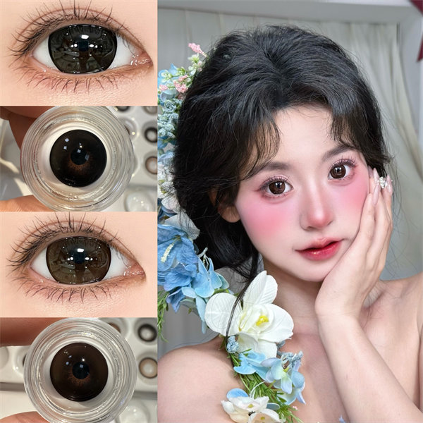 【2163】年拋 BLACK/COFFEE 黑/咖 0-800度
