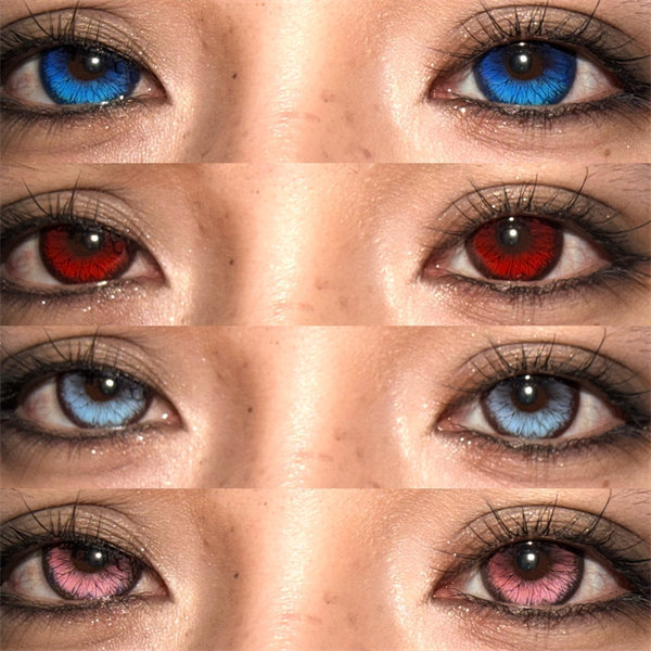 【0229】半年抛 BLUE/RED/GRAY/PINK 藍/紅/灰/粉 0-800度