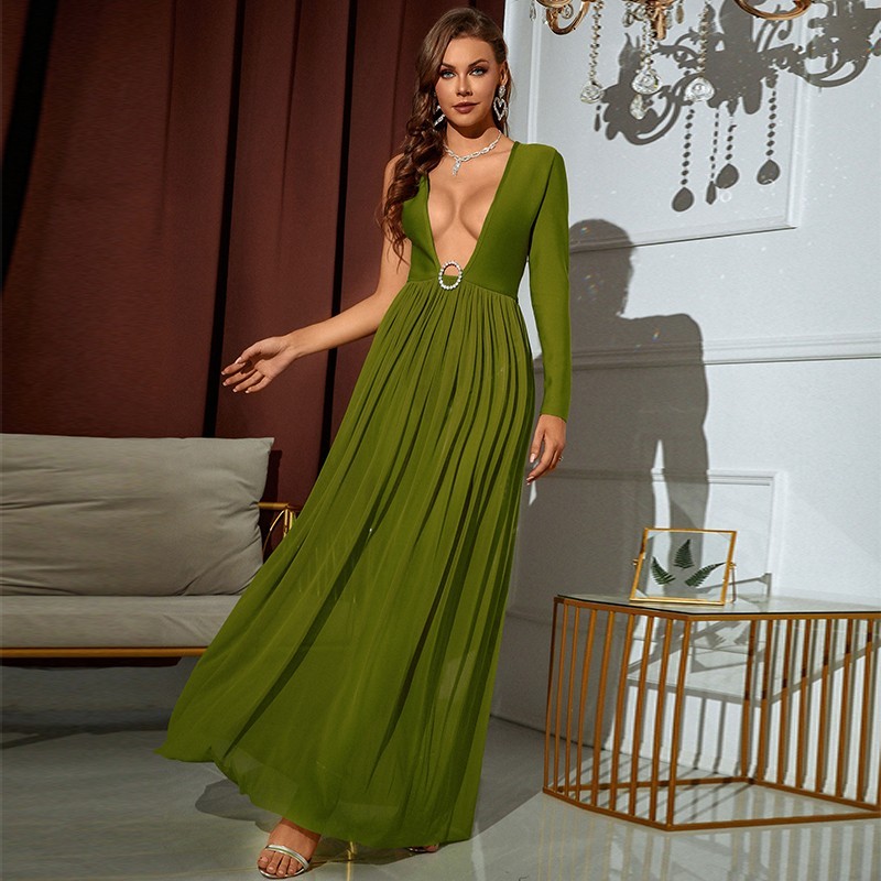 Bandage Maxi Dresses C2115