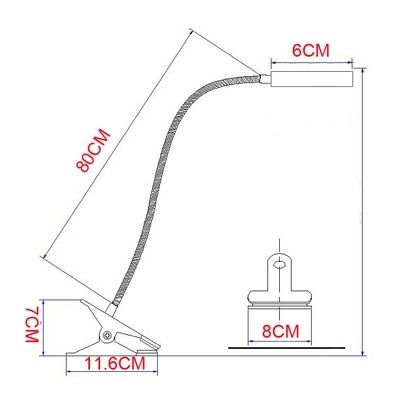 Gooseneck Tattoo Studio Light,Multi-Powered from Adapter and USB