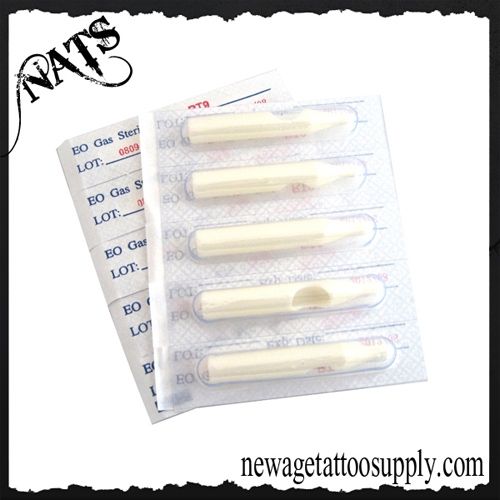 White Short Disposable Tips, BOX OF 50