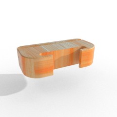 Bamboo phone holder