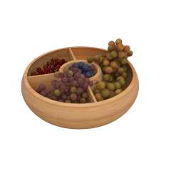 Five zone nut fruit bowl