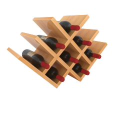 W-shaped red wine storage rack