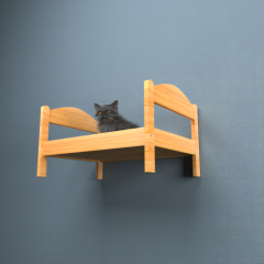 Wall mounted cat bed