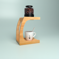 Double layer coffee cup holder