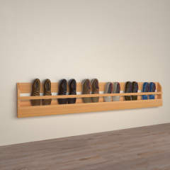 Wall mount shoe storage rack