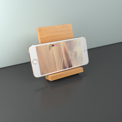 adjustable bamboo phone holder