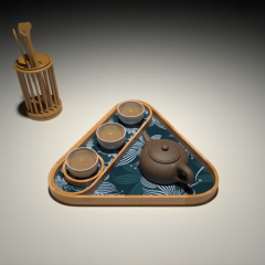 Mobile and portable tea table