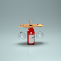 Portable red wine and Stemware connector
