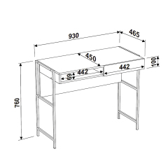 Nu-Deco Computer Desk MH23008