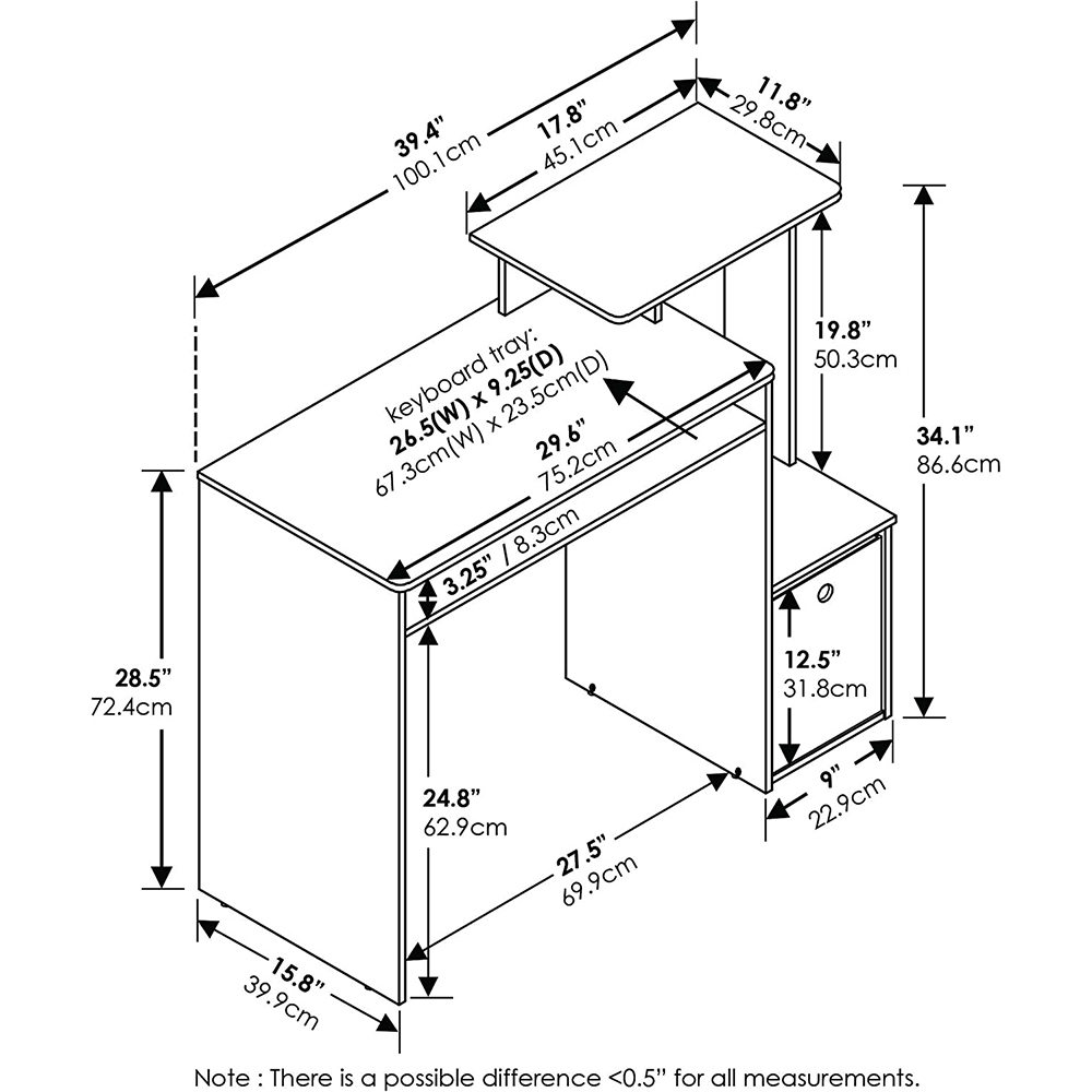 Nu-Deco Computer Desk MH23182