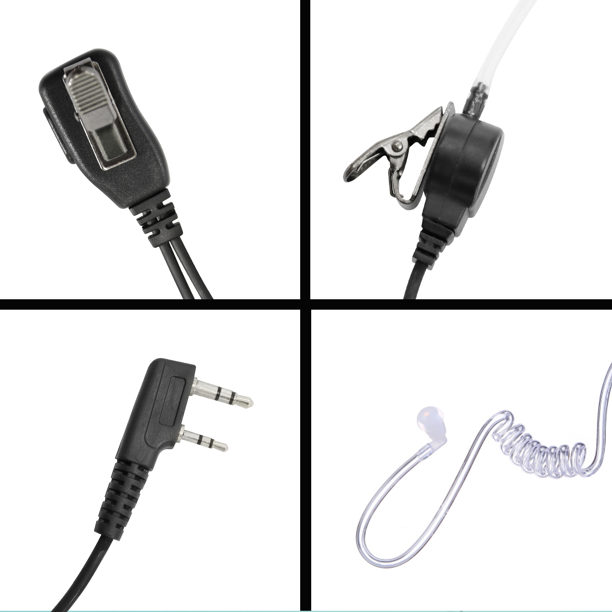 1-wire Headset Earpiece mic For TK3402 TK3302 TK3312 TK3360 Portable Radio