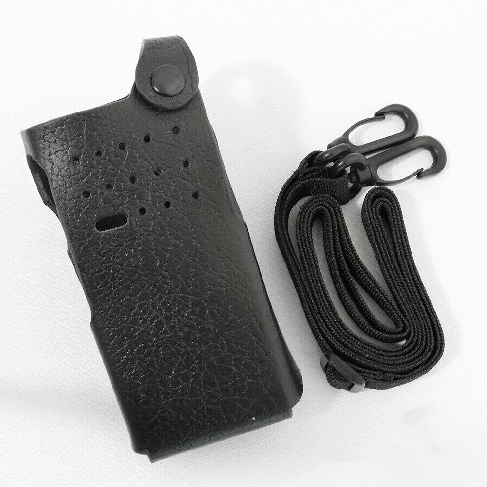 Hard Leather Carry Case Belt Loop For XPR6350 Radio