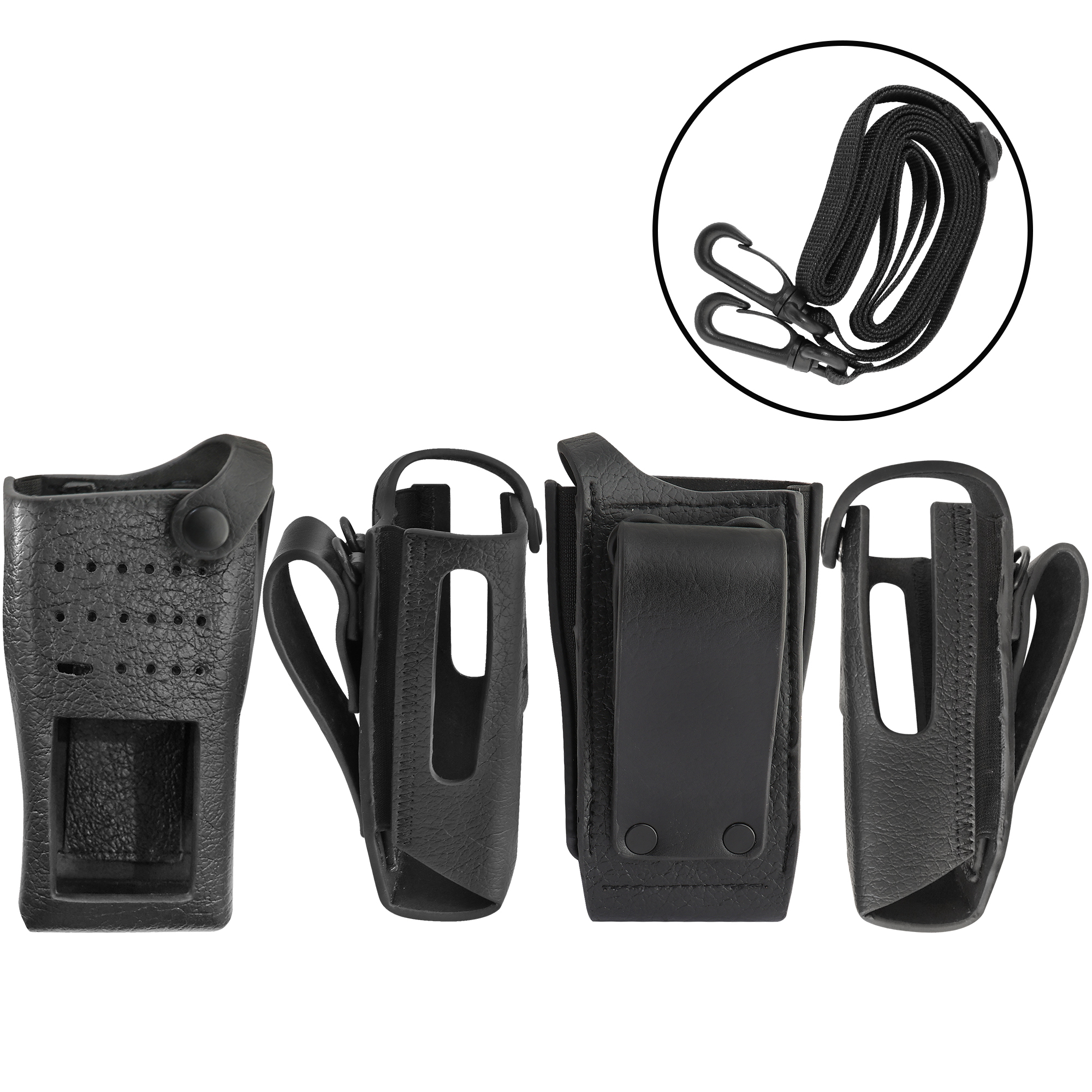 Hard Leather Carry Case Belt Loop For XPR3500 Radio
