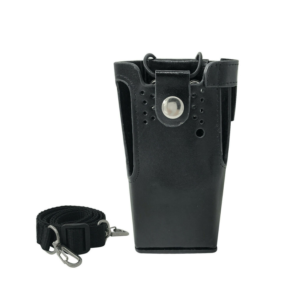 Hard Leather Case Carrying Holder Holster For HT750 RADIO