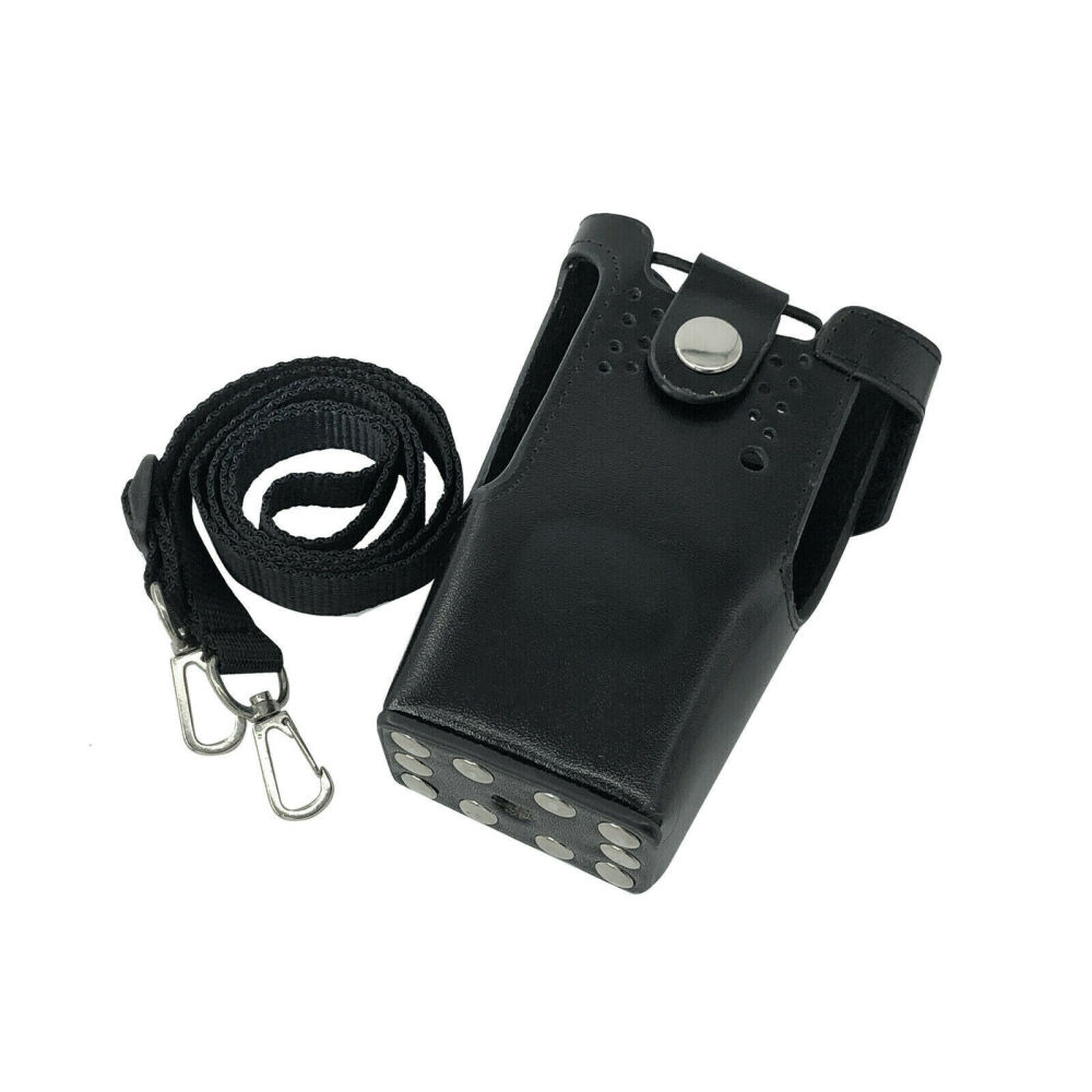 Hard Leather Case Carrying Holder Holster For HT750 RADIO