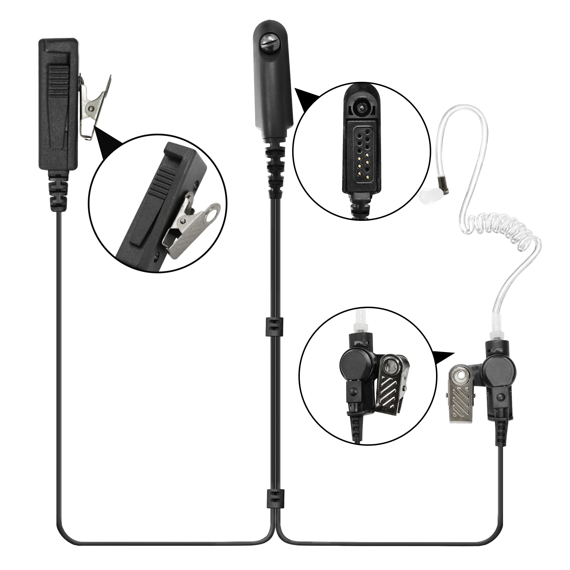 M4T14 GP340 Black Earpiece