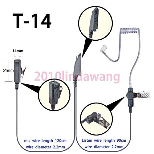 M4T14 GP340 Black Earpiece