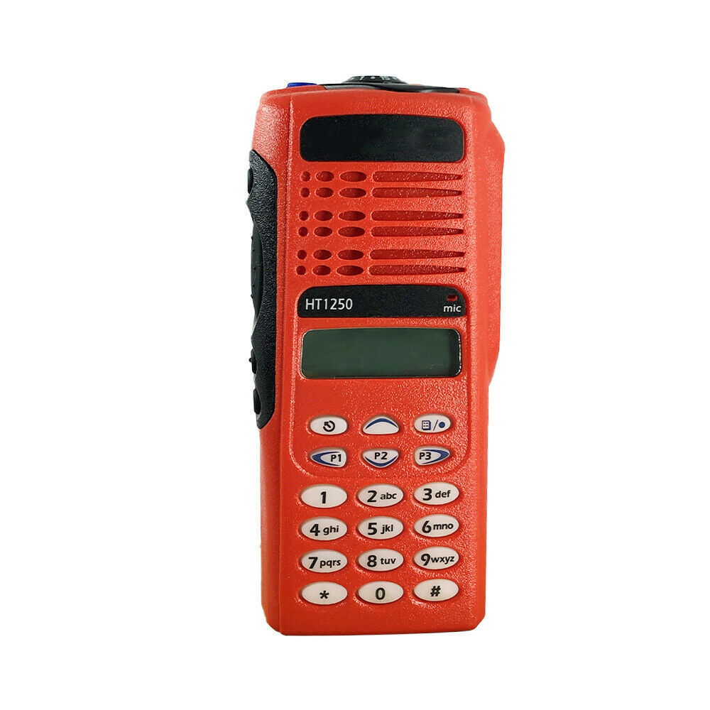 Red Full keypad Housing Case With Speaker & LCD Mic For HT1250