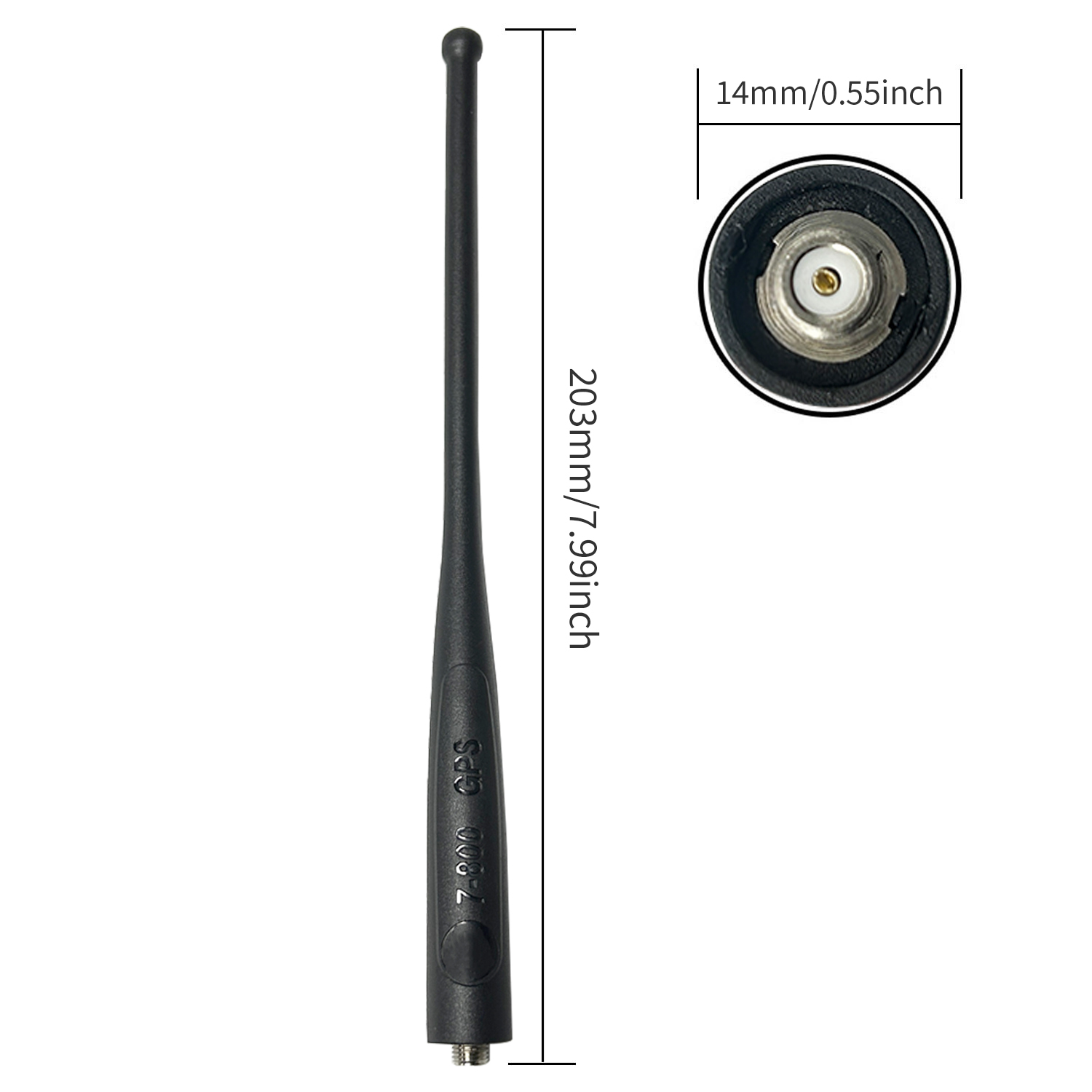 NAF5085A 700-800MHz GPS Whip Antenna