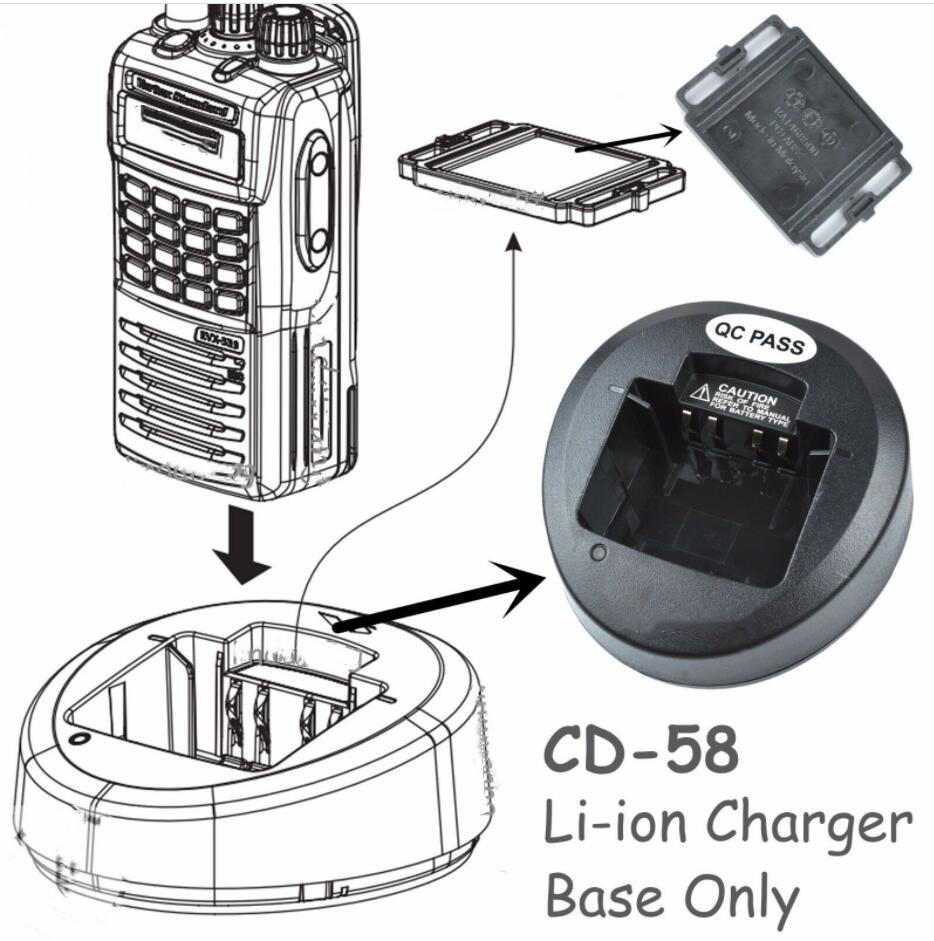 CD-58 Rapid Charger Base For VX231 VX261 VX264 VX351 VX354 VX454