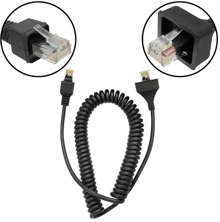 8 PIN RJ-45  Microphone Cable Cord For KMC-30
