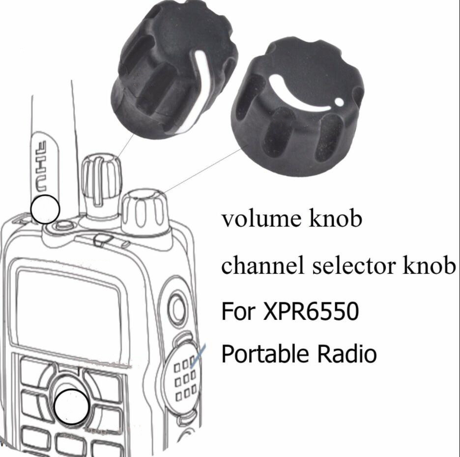 Lot5 Volume & Channel Knob for XiR P8668 XPR6350 XPR6550