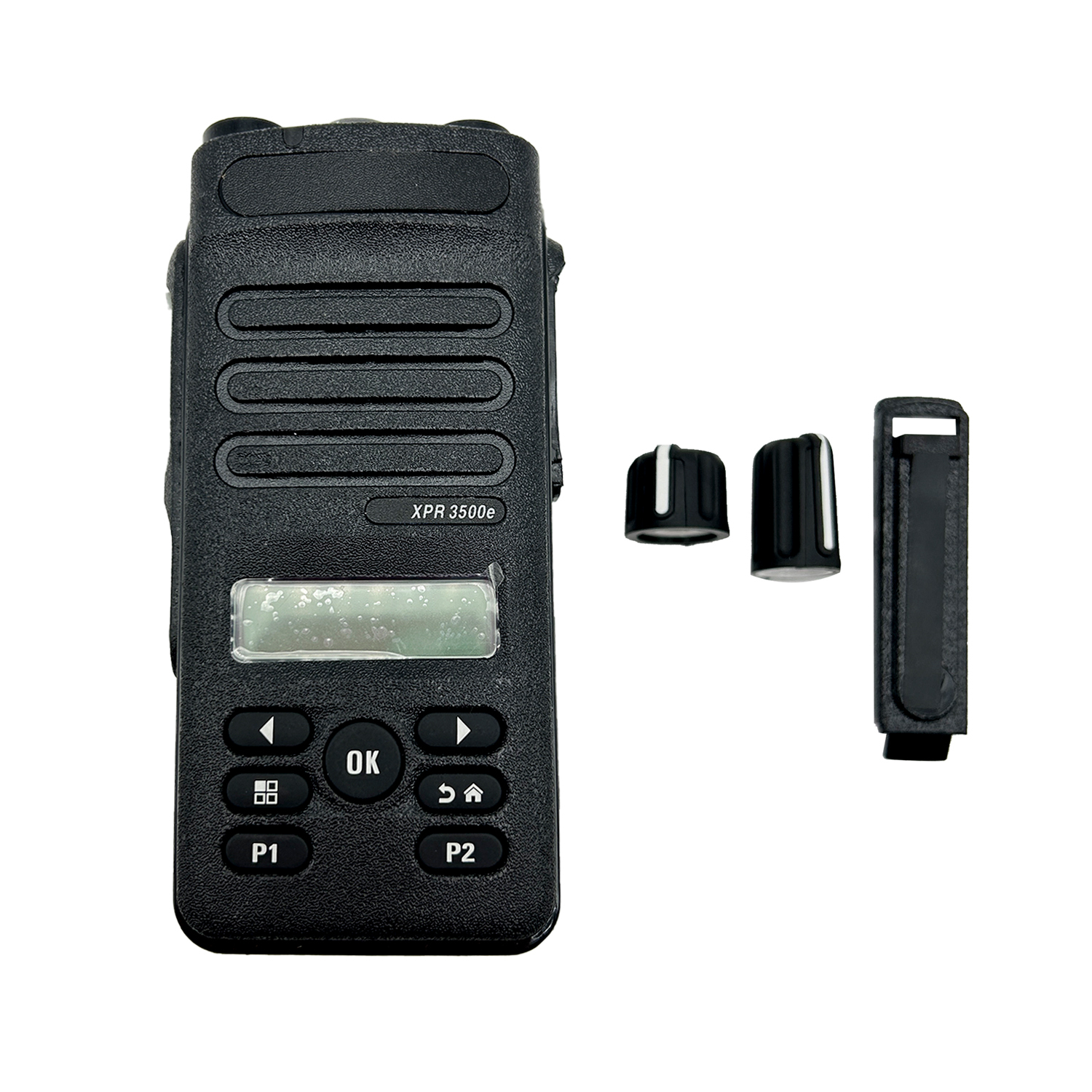 Front XPR3500e Housing With LCD & Keypad Keyboard & Flex Speaker