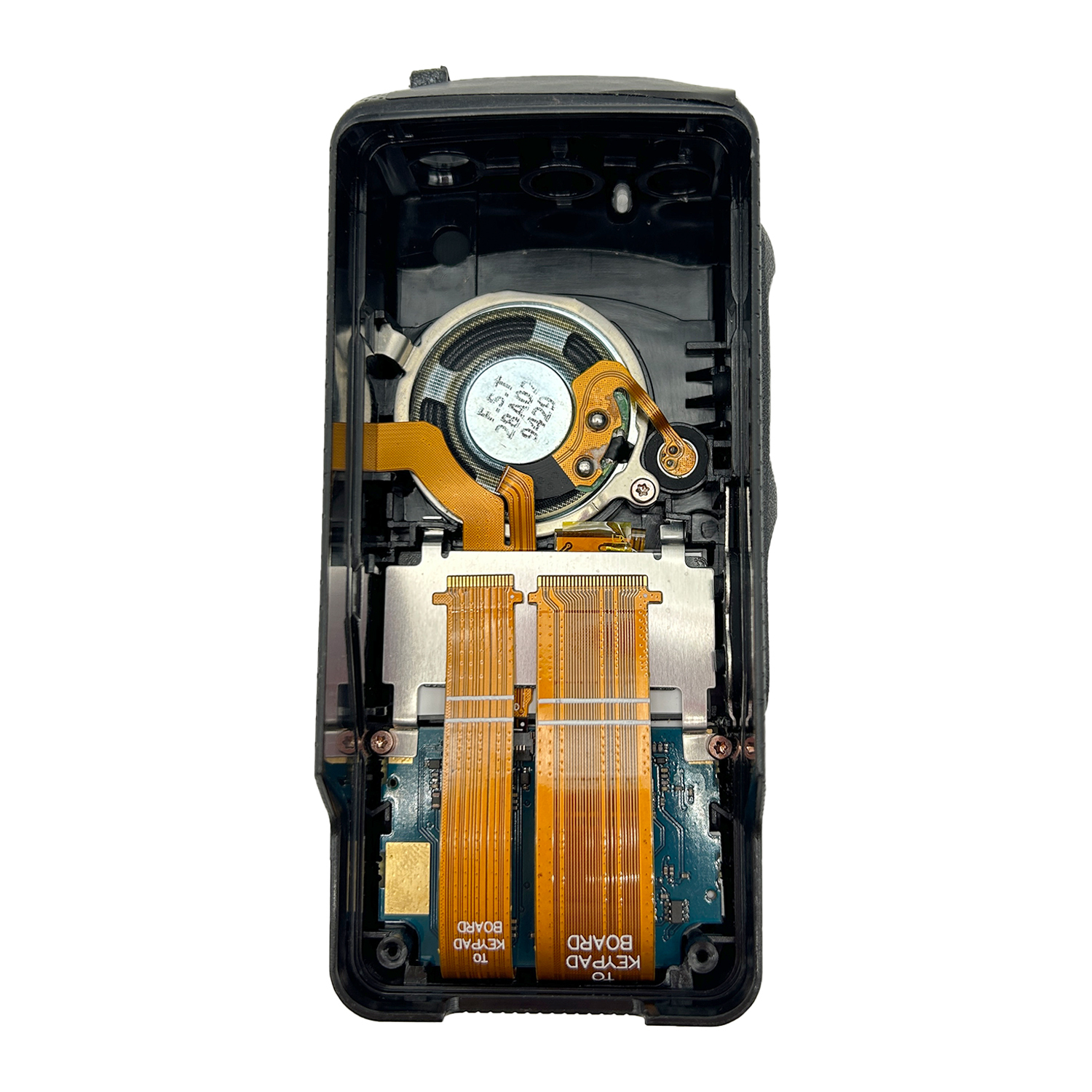 Front XPR3500e Housing With LCD & Keypad Keyboard & Flex Speaker