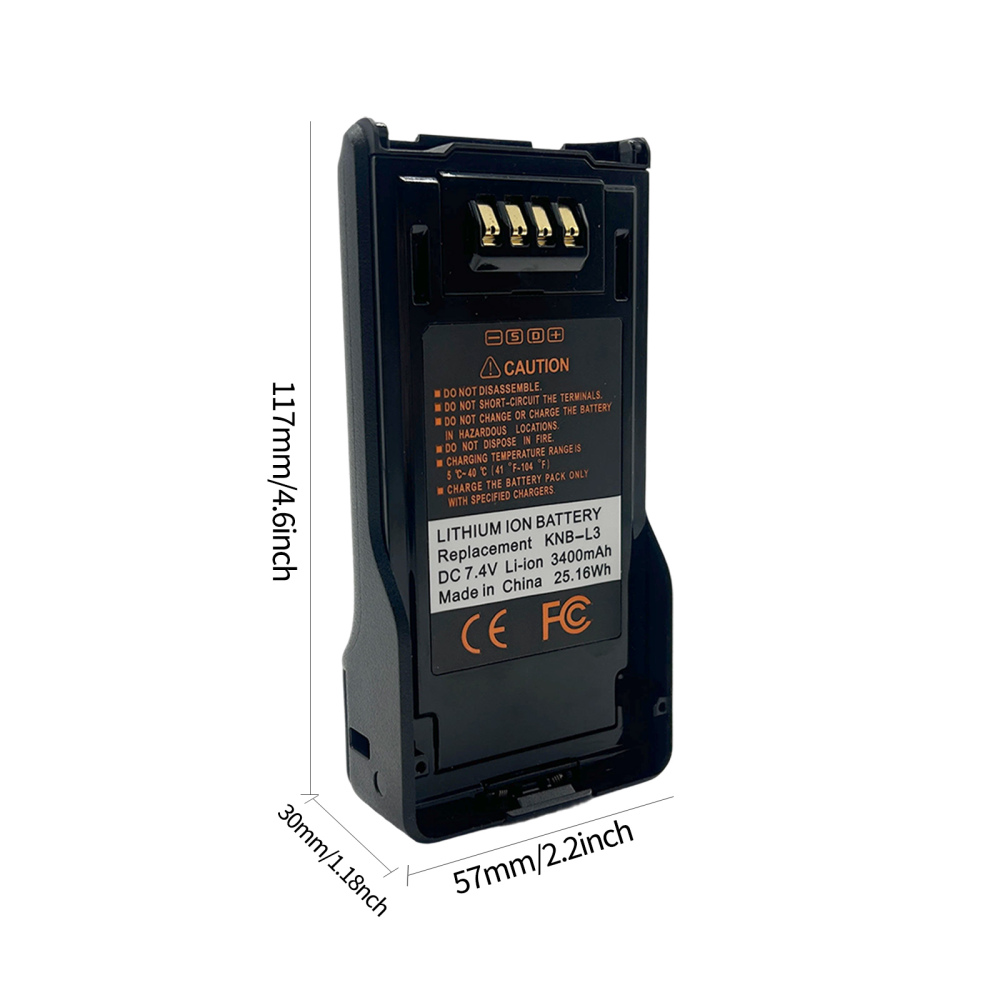 3400mAh KNB-L3 Li-ion Battery